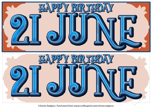 DAY OF THE YEAR - MALE - JUNE 21