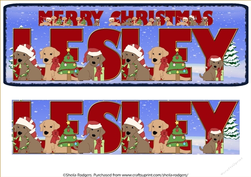CHRISTMAS LABS - LESLEY
