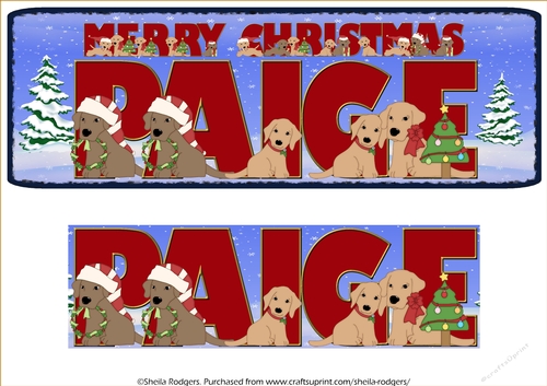 CHRISTMAS LABS - PAIGE