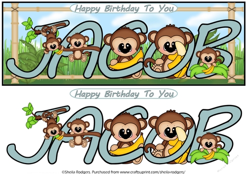 LITTLE MONKEYS NAMES - JACOB