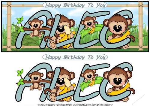 LITTLE MONKEYS NAMES - ALEC