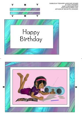 Bubblegum Teenager Landscape Spinner