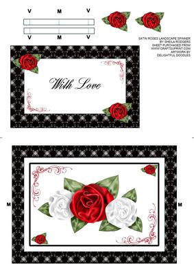 Satin Roses Landscape Spinner
