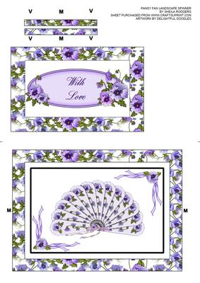 Pansy Fan Landscape Spinner