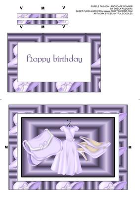 Purple Fashion Landscape Spinner