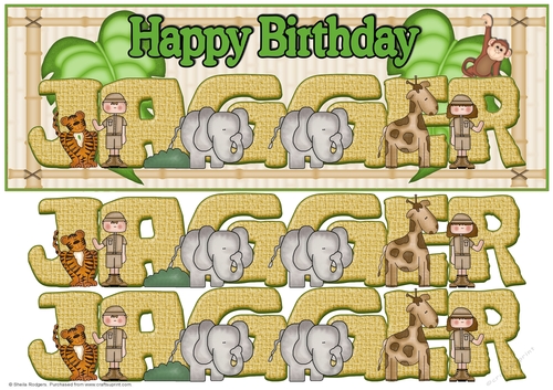 ON SAFARI NAMES - JAGGER
