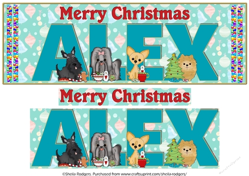 CHRISTMAS PUPPIES - ALEX