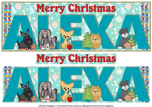 CHRISTMAS PUPPIES - ALEXA