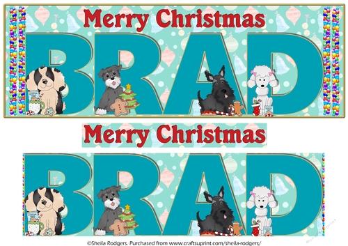 CHRISTMAS PUPPIES - BRAD