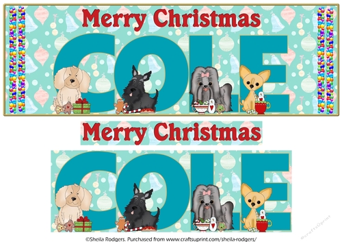 CHRISTMAS PUPPIES - COLE