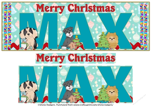 CHRISTMAS PUPPIES - MAX