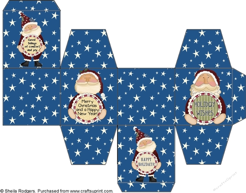 All In One Gift Box - Santa Greetings