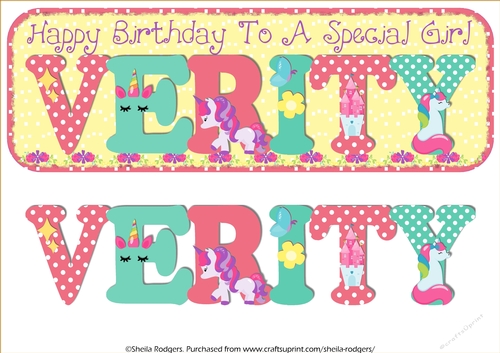 UNICORNS - VERITY