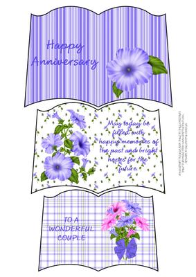 Anniversary Petunia Book Sheet
