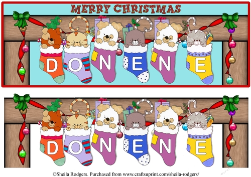 STOCKING  PETS NAMES - DONENE