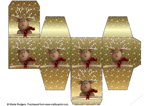 All in One Gift Box - Reindeer
