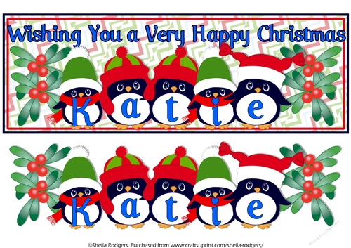 PENGUIN HATS NAMES - KATIE