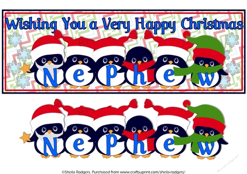PENGUIN HATS NAMES - NEPHEW