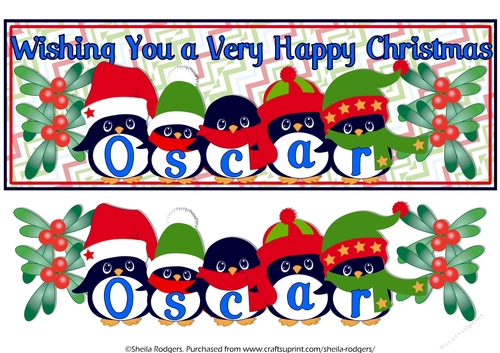 PENGUIN HATS NAMES - OSCAR