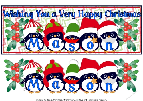 PENGUIN HATS NAMES - MASON