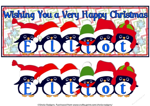 PENGUIN HATS NAMES - ELLIOT