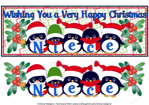 PENGUIN HATS NAMES - NIECE