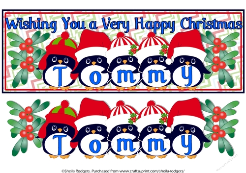 PENGUIN HATS NAMES - TOMMY