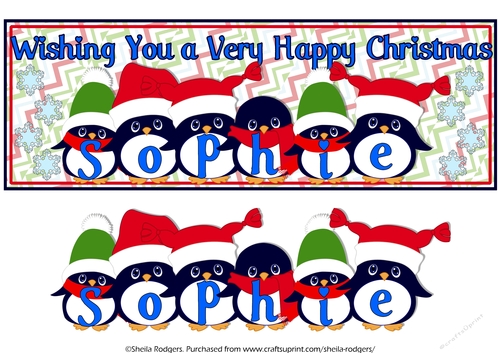 PENGUIN HATS NAMES - SOPHIE