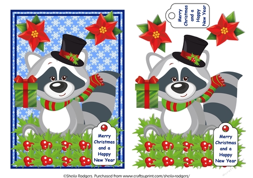 Christmas Raccoon