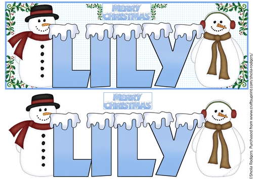 SNOW CAPPED NAMES - LILY