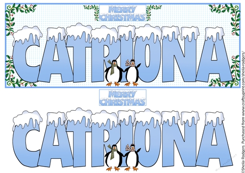 SNOW CAPPED NAMES - CATRIONA