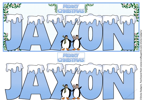 SNOW CAPPED NAMES - JAXON