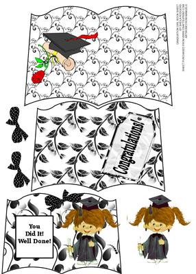 Graduation Girl Book Sheet