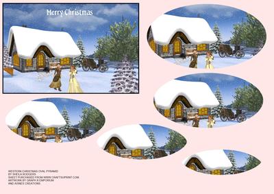 A Western Christmas Oval Pyramid
