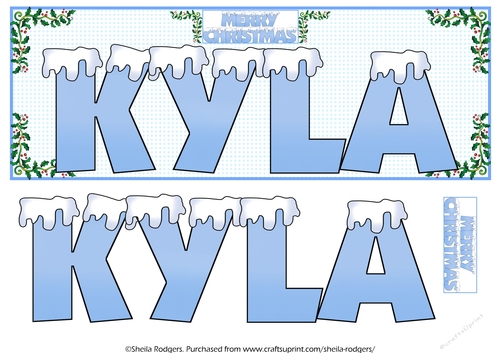 SNOW CAPPED NAMES - KYLA