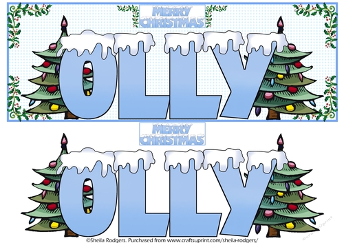 SNOW CAPPED NAMES - OLLY