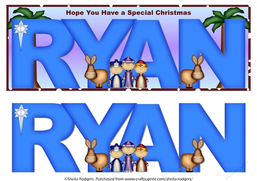 XMAS NATIVITY NAMES - RYAN