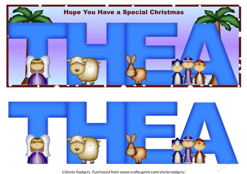XMAS NATIVITY NAMES - THEA