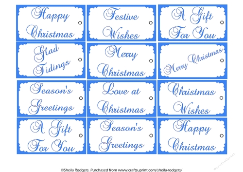 Simple Christmas Gift Tags 3