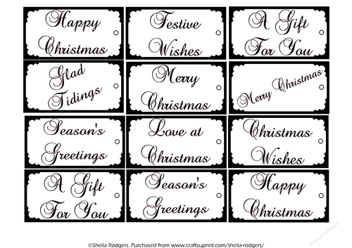 Simple Christmas Gift Tags 4