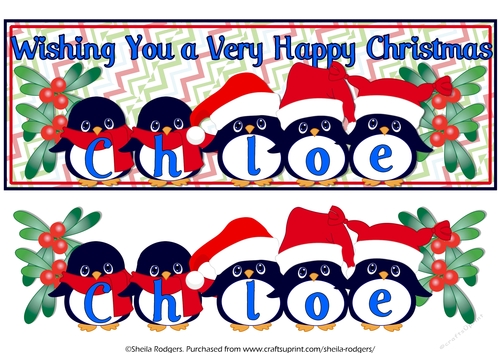 PENGUIN HATS NAMES - CHLOE
