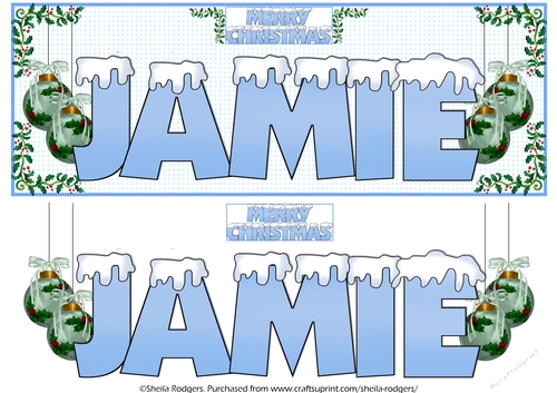 SNOW CAPPED NAMES - JAMIE