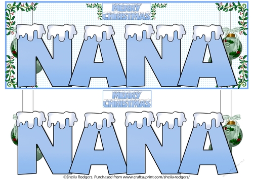 SNOW CAPPED NAMES - NANA