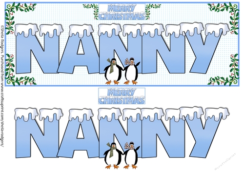 SNOW CAPPED NAMES - NANNY