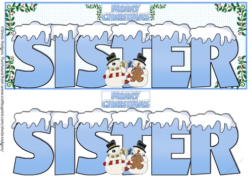 SNOW CAPPED NAMES - SISTER