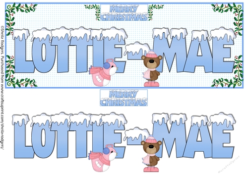 SNOW CAPPED NAMES - LOTTIE-MAE