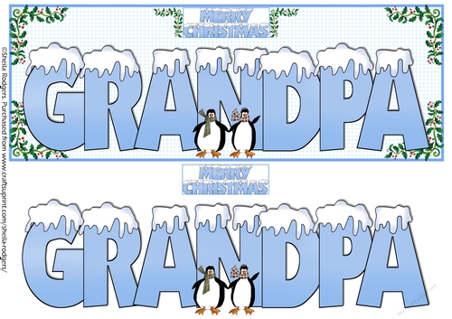 SNOW CAPPED NAMES - GRANDPA
