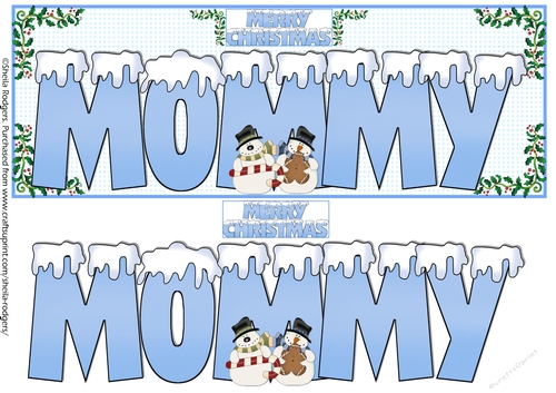 SNOW CAPPED NAMES - MOMMY