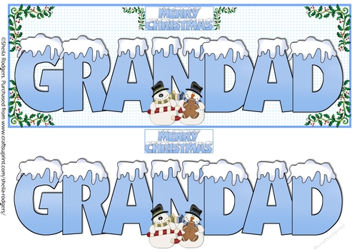 SNOW CAPPED NAMES - GRANDAD