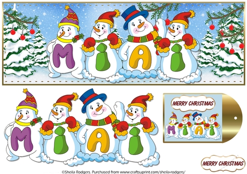 Snowmen Names Large DL - MIAI
